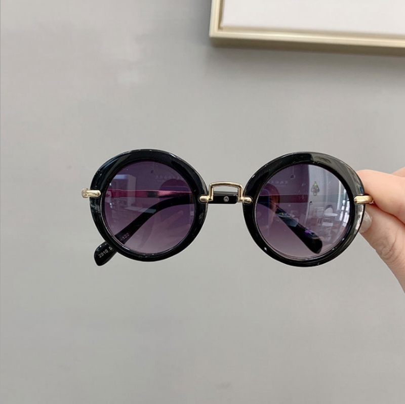 Sunglasses Retro Goggle Round Girls Eyeglasses Children Beach Sun Glasses Summer Kids Accessories Leopard Flower 6 Colors DHW3432 Z260305