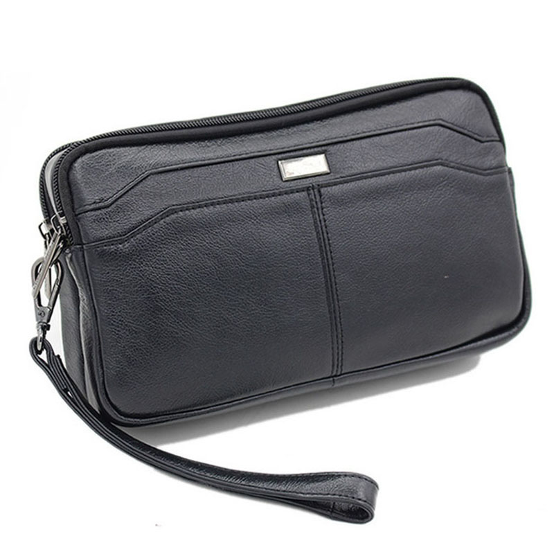 Leather Clutch Purse Wallet for Men Wrist Bag Wristlet Zipper Coin Phone Card Carrier Organizer Holder Pack for Business Handbag, Black
Leather Clutch Purse Wallet for Men Wrist Bag Wristlet Zipper Coin Phone Card Carrier Organizer Holder Pack for Business Handbag, Black