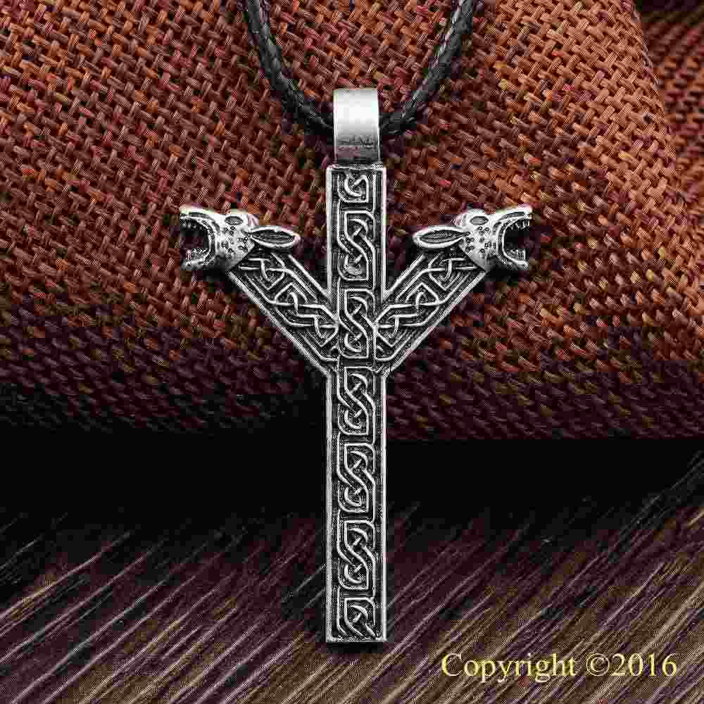 Fashion-lder Futhark Rune Pendant NECKLACE ALGIZ Rune Yggdrasil Viking Amulet PENDANT Runic Nordic Talisman Pendant Necklace