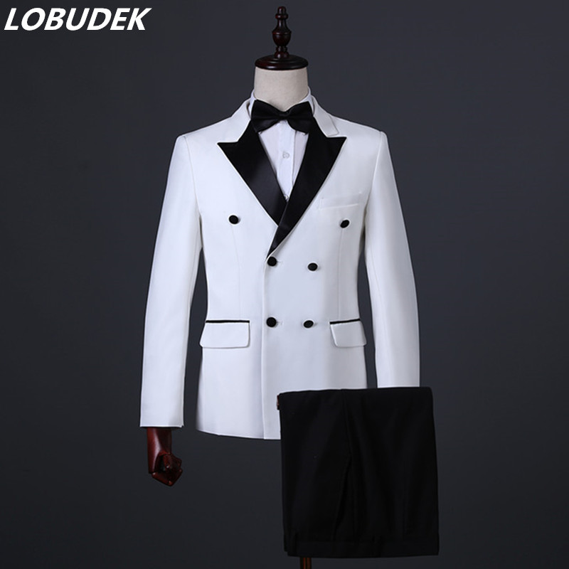 Host Clothing Men's Suit Wedding Singer Stage Performance Suits White Slim Blazer Pants 2-Piece Photo Studio Suit, 2 pieces
Host Clothing Men's Suit Wedding Singer Stage Performance Suits White Slim Blazer Pants 2-Piece Photo Studio Suit, 2 pieces