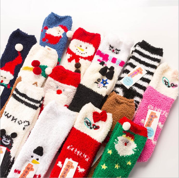 Socks Girls Coral Velvet Floor Socks Cartoon Sleep Socks Women Christmas Warm Hosiery Towel Thick Sock Autumn Calcetines Stocking Gift E6727 
Socks Girls Coral Velvet Floor Socks Cartoon Sleep Socks Women Christmas Warm Hosiery Towel Thick Sock Autumn Calcetines Stocking Gift E6727