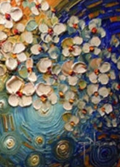 Large High Quality 100% Handpainted Impression Flower Oil Painting on Canvas Abstract Decorative Painting Home Wall Decor Art F992