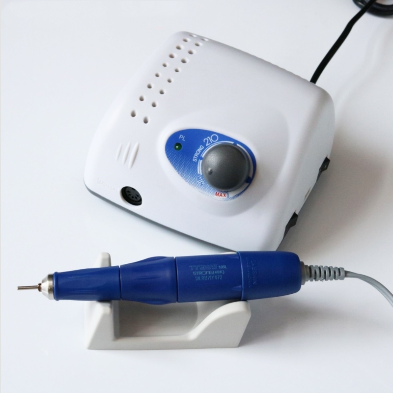 Electric Nail Drill Machine Authent 65W 40000RPM Strong 210 105L 2.35mm Model Manicure Pedicure Nail File Bit Nail Art Equipment