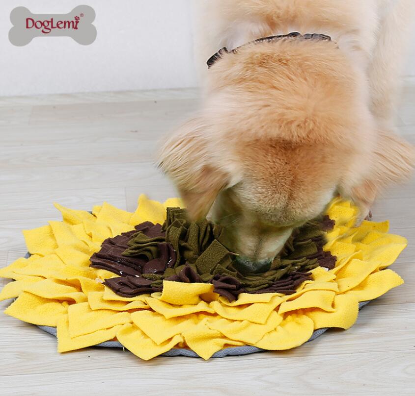 Round Sniffing Washable Puzzle Training Blanket Pet Multicolor Nasal Congestion Mat Dog Toys Accessories GD194