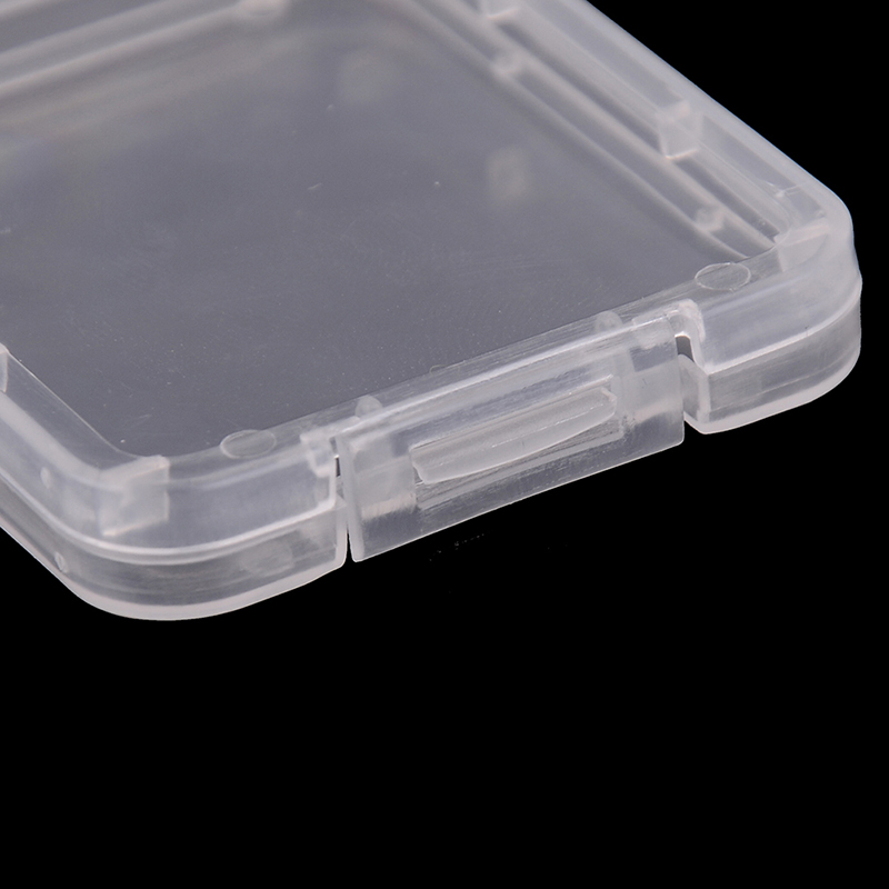 DHL Memory Card Case Box Protective Case for SD SDHC MMC XD CF Card Shatter Container Box White transparent9197801