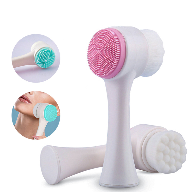 Hot Sale Soft Silicone Facial Cleansing Brush Women Makeup Brushes 3D Double Sides Multifunction Portable Face Cleaning Brushes
Hot Sale Soft Silicone Facial Cleansing Brush Women Makeup Brushes 3D Double Sides Multifunction Portable Face Cleaning Brushes