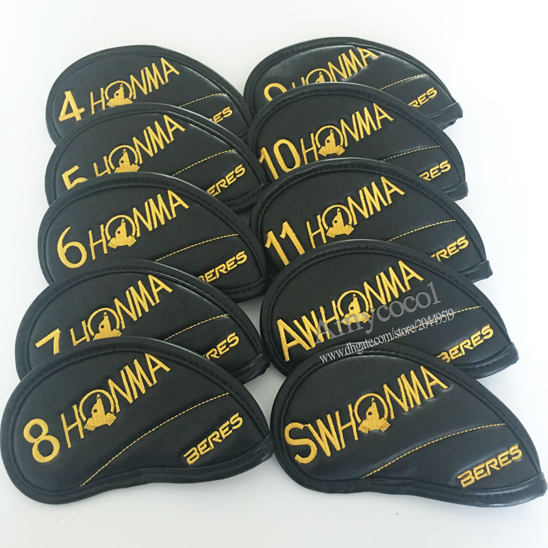 Wholesale Golf Irons Head Cover High Quality HONMA Golf Headcover Irons Clubs HeadCover Golf Clubs Head Supplies Free Shippin
