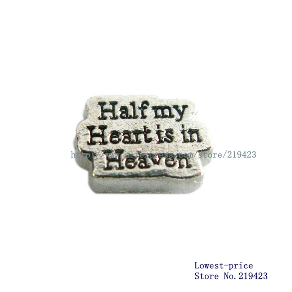 Wholesale- 10PCS Half my Heart is in heaven floating locket charms DIY Accessories Fit for Locket Free shipping ! FC1198, Bronze;silver
Wholesale- 10PCS Half my Heart is in heaven floating locket charms DIY Accessories Fit for Locket Free shipping ! FC1198, Bronze;silver