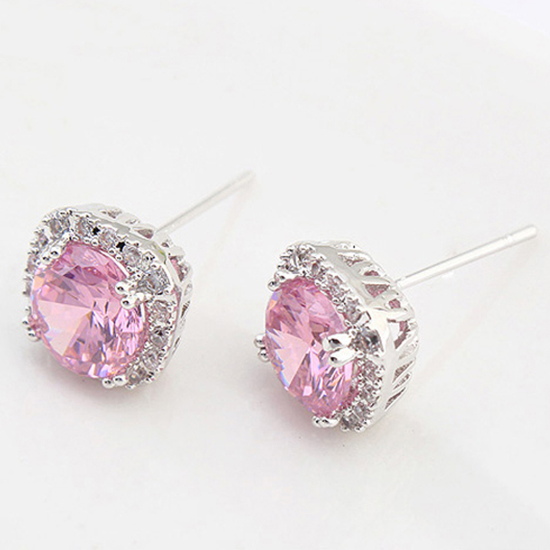 Fashion Geometric Square Design Designer Stud Piercing Earings High Quality Cubic Zirconia Bijoux Accessories For Women Be