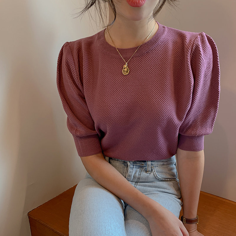 Alien Kitty Soft All-Match Puff Sleeves Chic 2020 Women Loose Sweaters Streetwear Casual Warm Knitted Pullovers Sweet Jumpers, Purple
Alien Kitty Soft All-Match Puff Sleeves Chic 2020 Women Loose Sweaters Streetwear Casual Warm Knitted Pullovers Sweet Jumpers, Purple