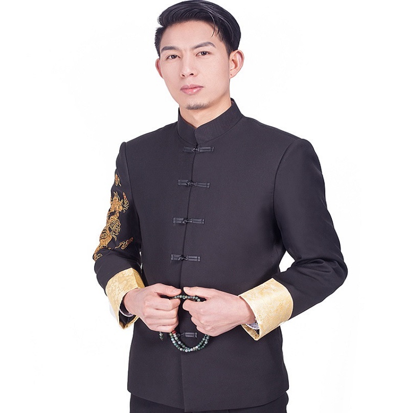 Zhongshan China National costume Youth clothes Chinese style traditional suits jacket + Pants men Garment male Kungfu clothing