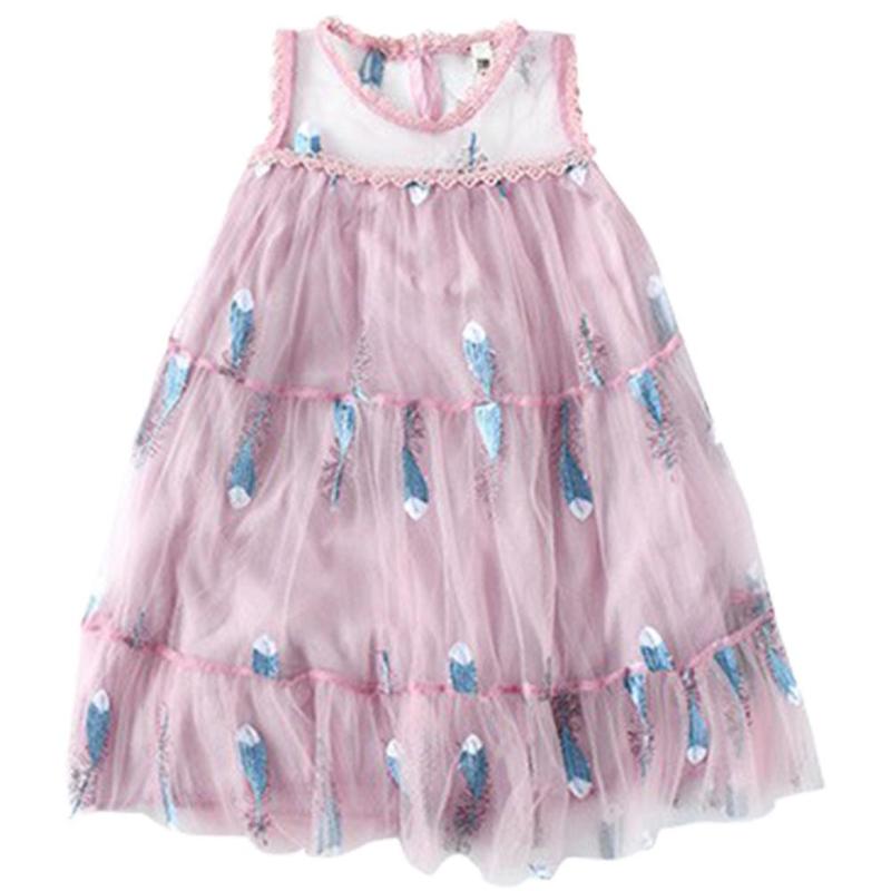 DishyKooker Girls Sleeveless Dress Feathers Embroidery Sleeveless Summer Mesh Dress Costume, White
DishyKooker Girls Sleeveless Dress Feathers Embroidery Sleeveless Summer Mesh Dress Costume, White