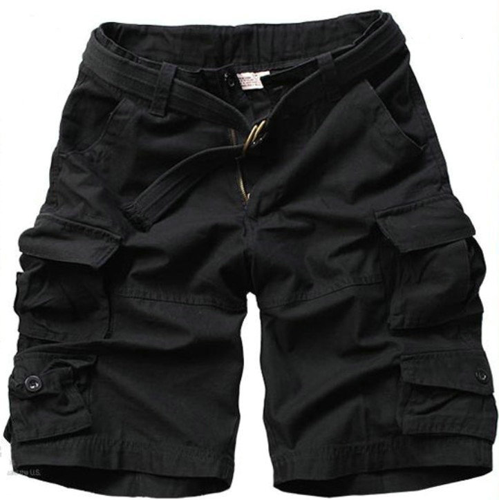 2020 Summer Hot High Quality Mens Cargo Shorts Multi-Pocket Cotton Men Short Pants Workout Bermuda Shorts ( Free Be