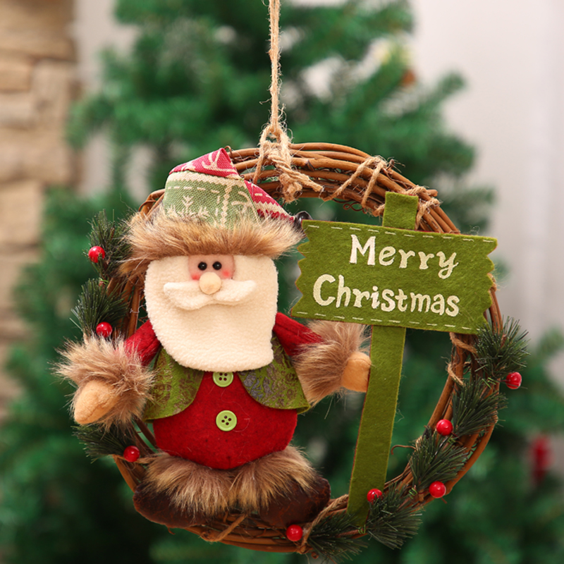 Christmas Ornaments Garland Door Ornaments Hangings Rattan Santa Claus Christmas Tree Scene Arrangement Supplies
Christmas Ornaments Garland Door Ornaments Hangings Rattan Santa Claus Christmas Tree Scene Arrangement Supplies