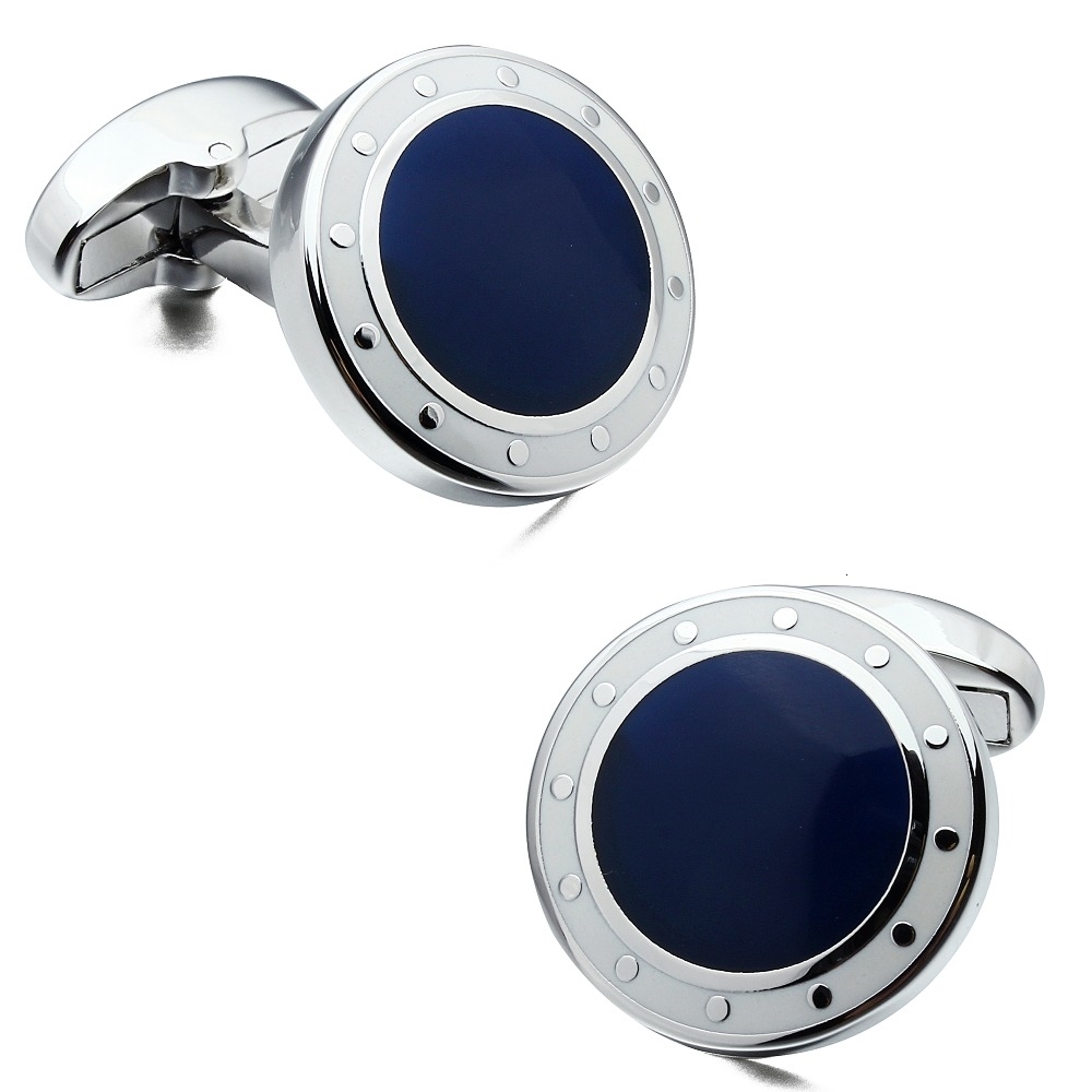 Cuff Links Mens Cufflinks Blue&Black Cuff links French Shirt Cuff for Sale Navy