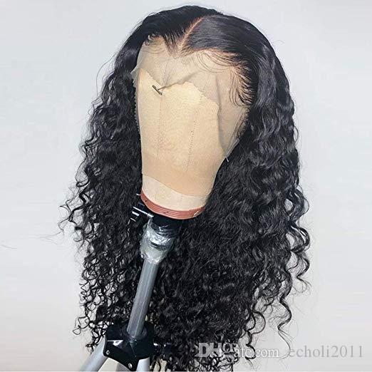 360 Transparent Glueless HD Human Hair Lace Front Wigs brazilian remy deep wave 360 Frontal Full Wig For Black Women 150%density