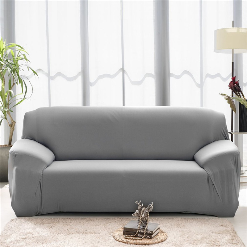 Pure Color Fashion Elastic Polyester Sofa Cover Stretch Slipcover Flexible Chair Dustcoat Durable Couch Cover Furniture Cloth