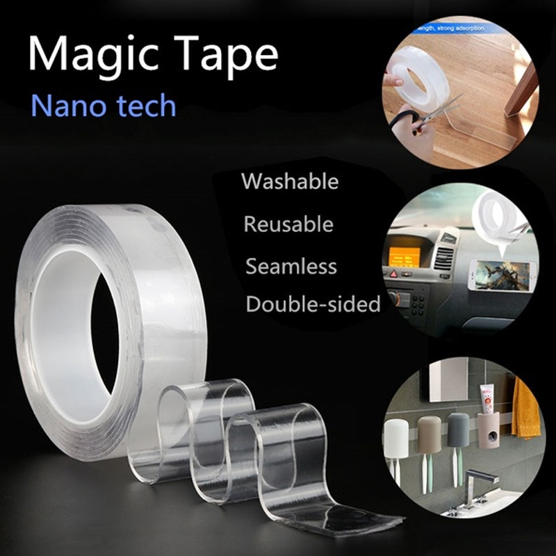 Invisible Adhesive 1M/3.0M/5M Washable Adhesive Tape Seamless Tape Transparent Shear Mobile Phone Kitchen Tools Key
Invisible Adhesive 1M/3.0M/5M Washable Adhesive Tape Seamless Tape Transparent Shear Mobile Phone Kitchen Tools Key