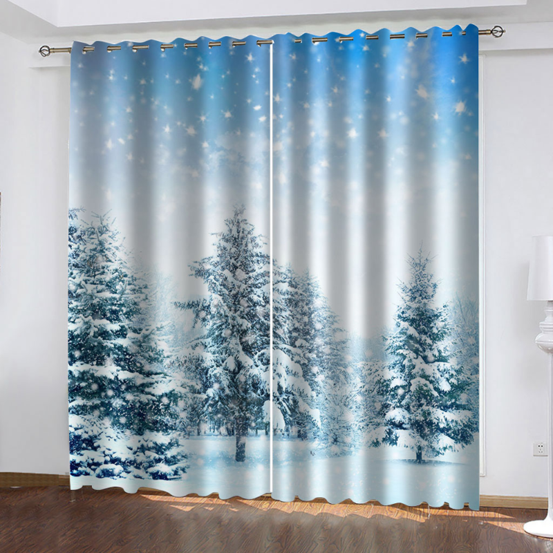Custom winter snow curtains 3d curtains new window balcony thickened windshield blackout, As pic
Custom winter snow curtains 3d curtains new window balcony thickened windshield blackout, As pic