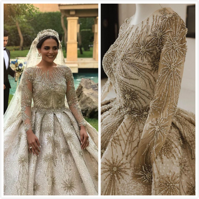 2020 Plus Size Arabic Luxurious Sparkly Sexy Wedding Dresses Beaded Crystals Pearls Bridal Dresses Long Sleeves Wedding Gowns ZJ101, Ivory
2020 Plus Size Arabic Luxurious Sparkly Sexy Wedding Dresses Beaded Crystals Pearls Bridal Dresses Long Sleeves Wedding Gowns ZJ101, Ivory