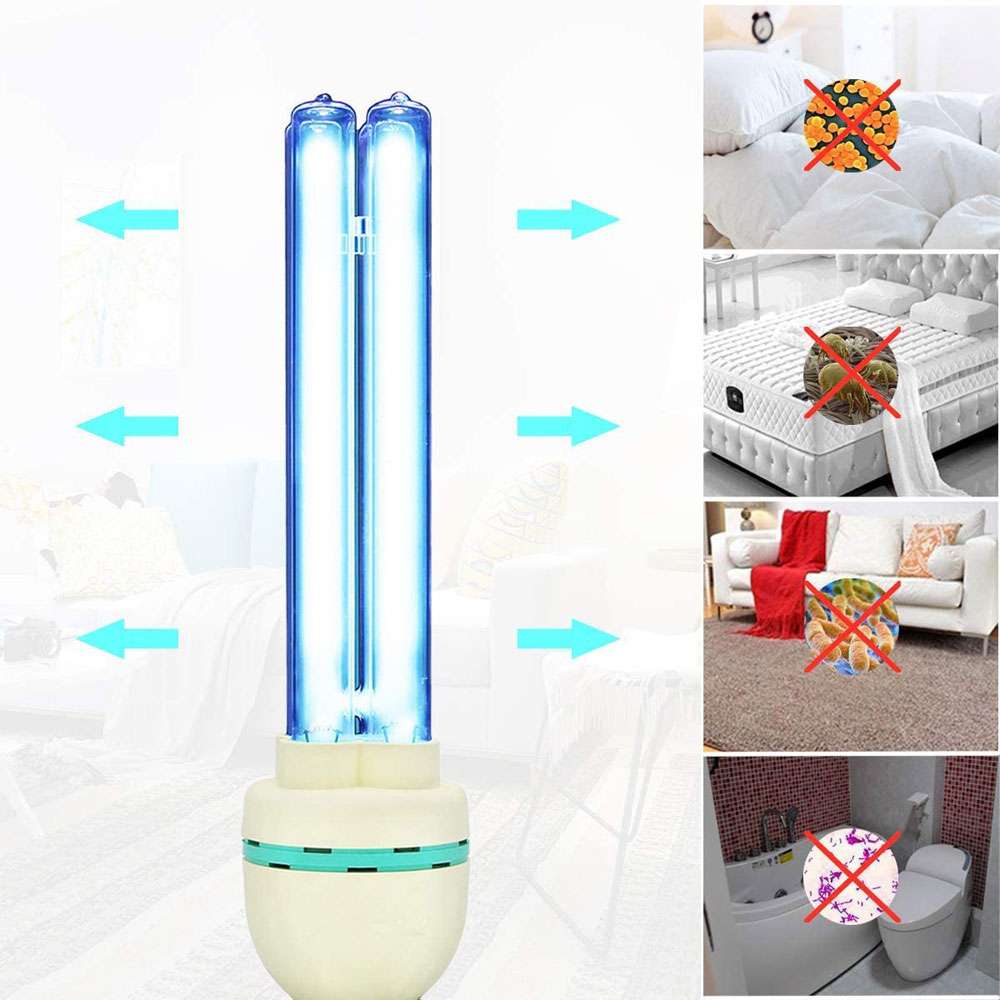 UV Lights, UVC Germicidal Light Bulbs, Wavelenght 254nm 15W/25W/36 Wattage Self-Ballast E27 110V/220V Screw Socket Lamp Lighting Without Ozone