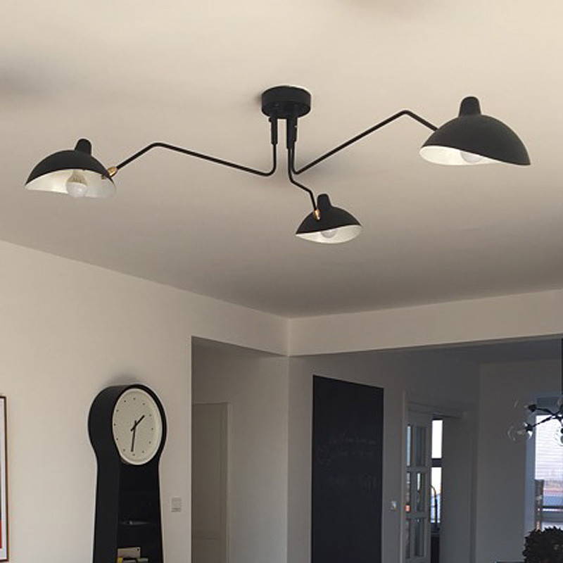 Retro Serge Mouille Pendant Lamps Nordic Industrial Simple LED Chandelier Ceiling Lamp Living Bedroom Luminaire Industrial Lamp
Retro Serge Mouille Pendant Lamps Nordic Industrial Simple LED Chandelier Ceiling Lamp Living Bedroom Luminaire Industrial Lamp