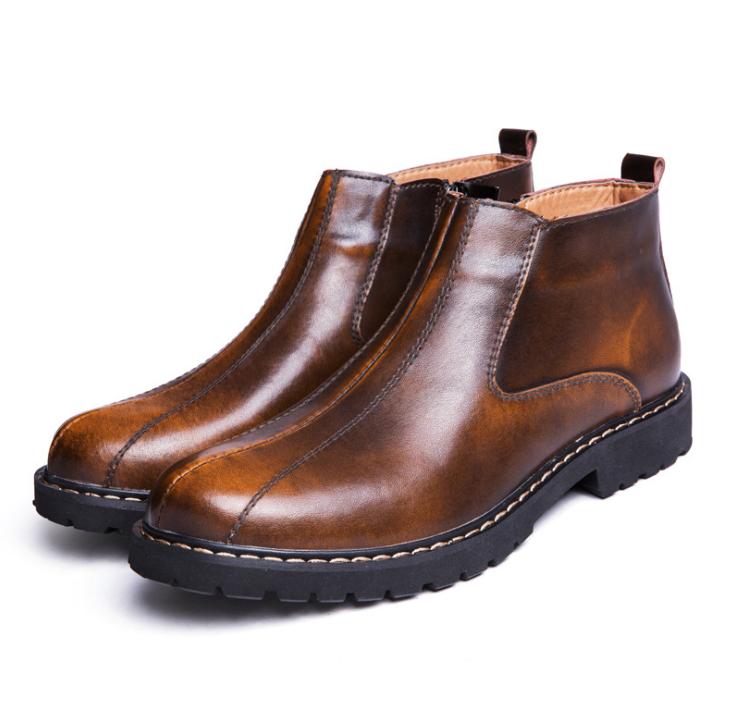 Hot Sale-Genuine leather Mens flat shoes men warmproof loafers man retro casual shoe fashion man ankle boots zy892, B black
Hot Sale-Genuine leather Mens flat shoes men warmproof loafers man retro casual shoe fashion man ankle boots zy892, B black