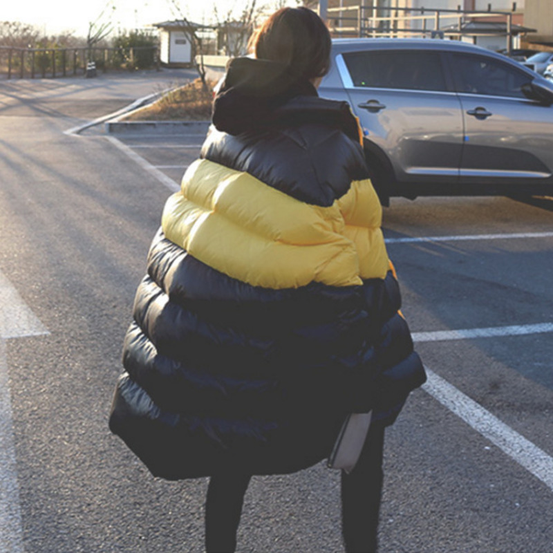 Fashion Yellow Lapel Long Sleeve Stitching Contrast Color Loose Plus Woman Cotton Coat Fashion Tide Winter Jacket New TD157, Hit color
Fashion Yellow Lapel Long Sleeve Stitching Contrast Color Loose Plus Woman Cotton Coat Fashion Tide Winter Jacket New TD157, Hit color