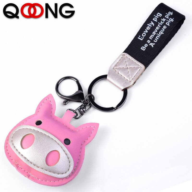 QOONG 2020 Lovers' Keychain Handmade PU Leather Key Ring Car Keyring Cute Pig Key Chain Bag Charms Pendant Gifts For Women L01
QOONG 2020 Lovers' Keychain Handmade PU Leather Key Ring Car Keyring Cute Pig Key Chain Bag Charms Pendant Gifts For Women L01