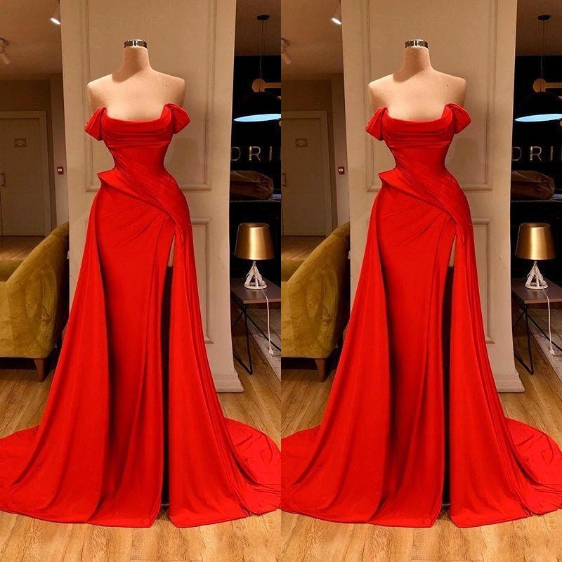 Sexy Arabic Simple Style Red Mermaid Prom Dresses High Neck Long Sleeves Evening Gown High Side Split Formal Party Bridesmaid Dress BC3681, Pink
Sexy Arabic Simple Style Red Mermaid Prom Dresses High Neck Long Sleeves Evening Gown High Side Split Formal Party Bridesmaid Dress BC3681, Pink