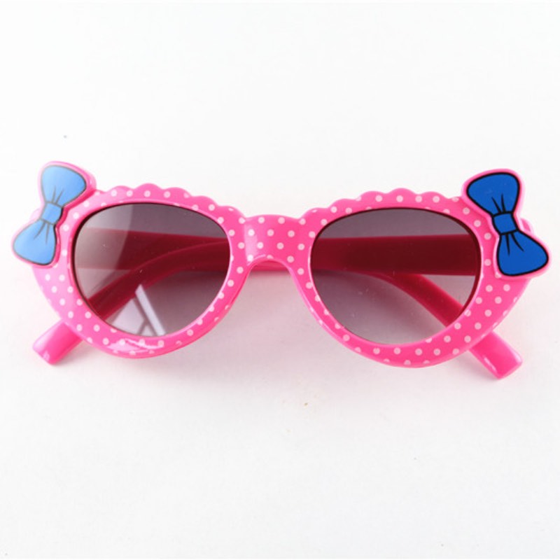 Cute Kids Sunglasses Lovely Knot Bow Cat Eye Frame Sun Glasses Children Eyeglasses UV400 Wholesale Z260305