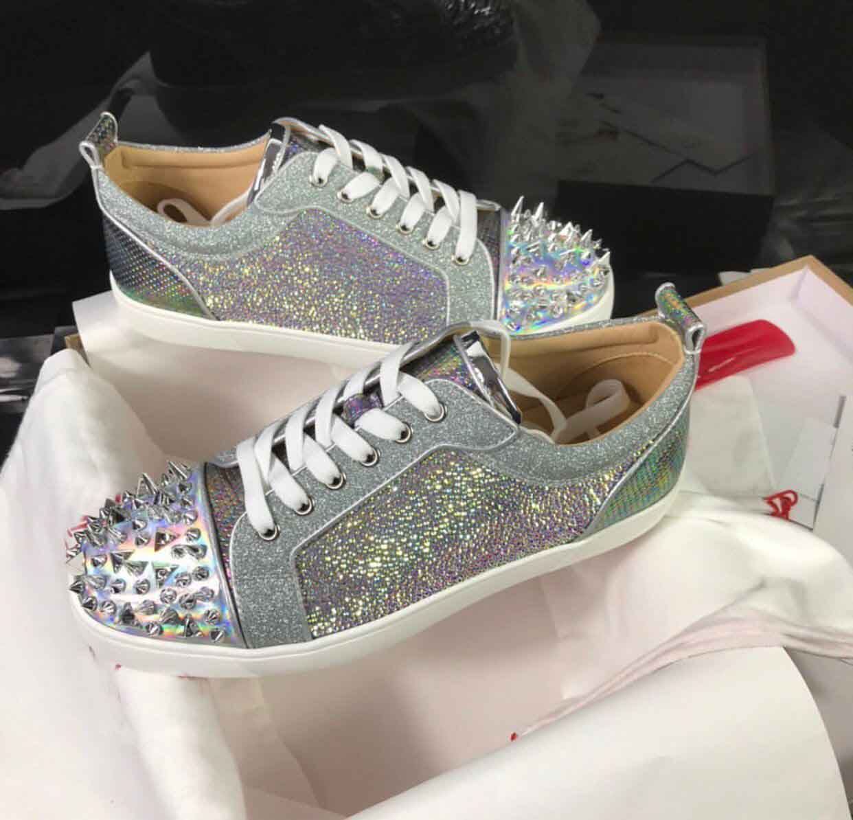 Pik Pik Spikes & Strass Men Red Bottom Sneakers Shoes Low Top Party Lovers New Hot Brand Designer Studded Men's Casual Walking EU35-47, Black
Pik Pik Spikes & Strass Men Red Bottom Sneakers Shoes Low Top Party Lovers New Hot Brand Designer Studded Men's Casual Walking EU35-47, Black