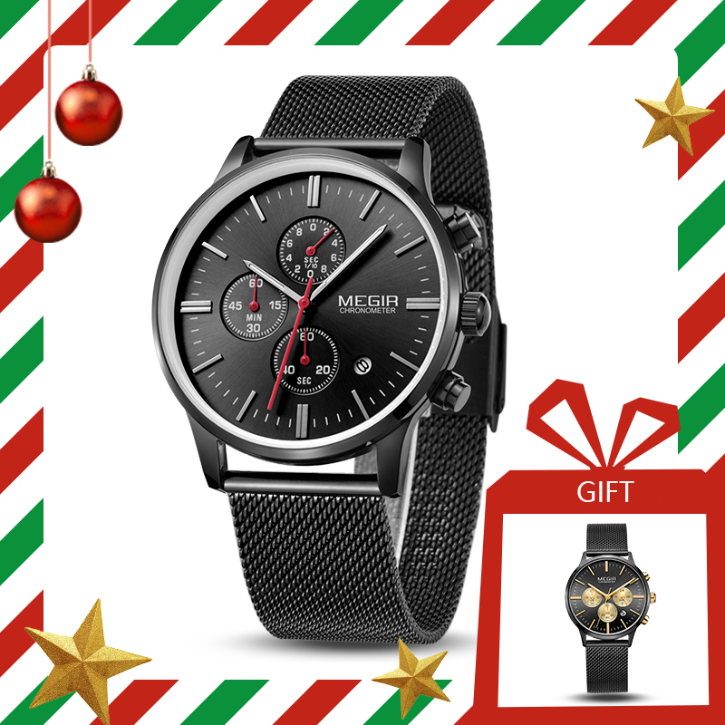 MEGIR Luxury Men's Watches Erkek Kol Saati Fashion Brand Chronograph Quartz Wrist Watch for Lovers Montre Homme Set, Slivery;brown
MEGIR Luxury Men's Watches Erkek Kol Saati Fashion Brand Chronograph Quartz Wrist Watch for Lovers Montre Homme Set, Slivery;brown