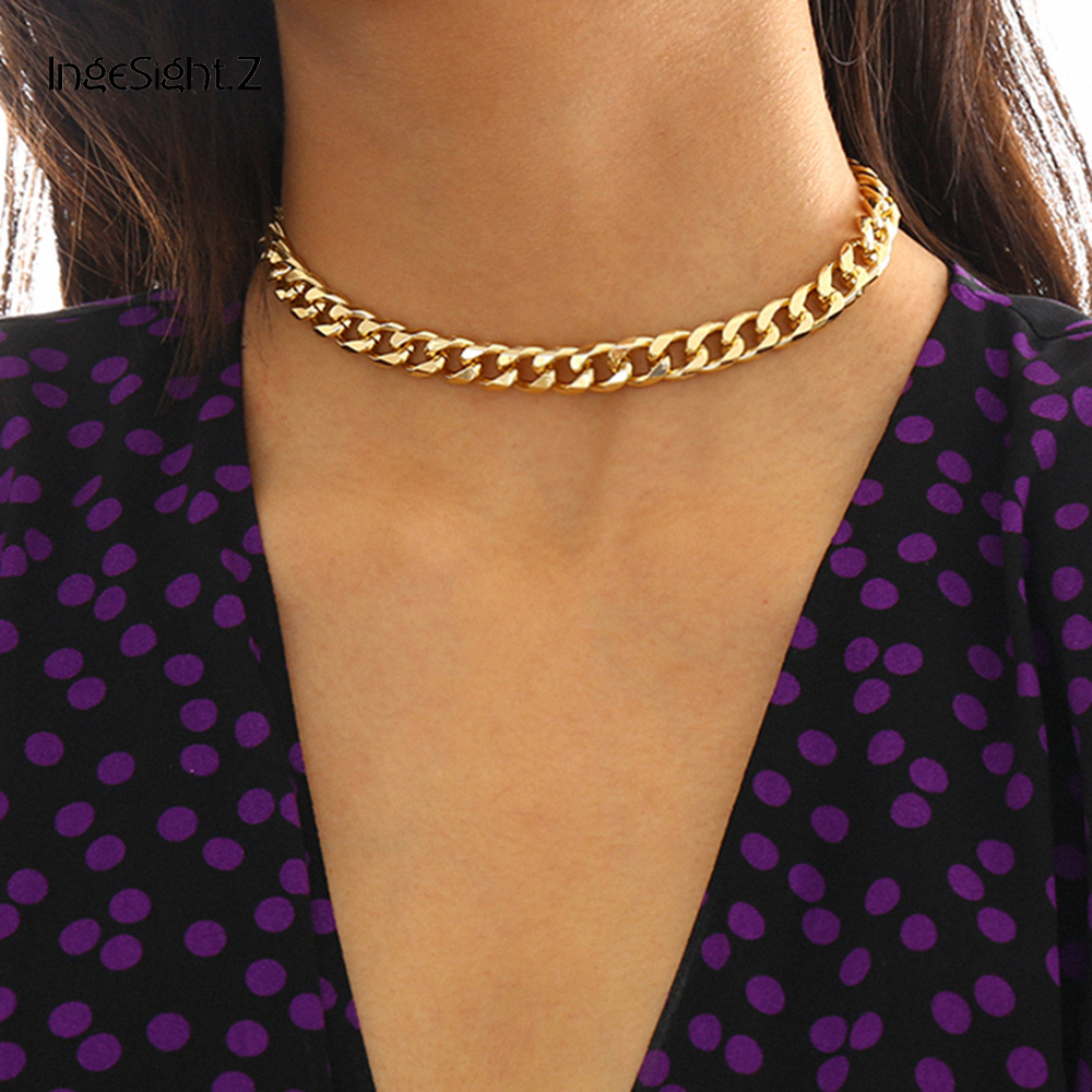 Punk Miami Cuban Thick Short Choker Necklace Collar Simple Minimalist Gold Color Chunky Necklace For Women Jewelry
Punk Miami Cuban Thick Short Choker Necklace Collar Simple Minimalist Gold Color Chunky Necklace For Women Jewelry
