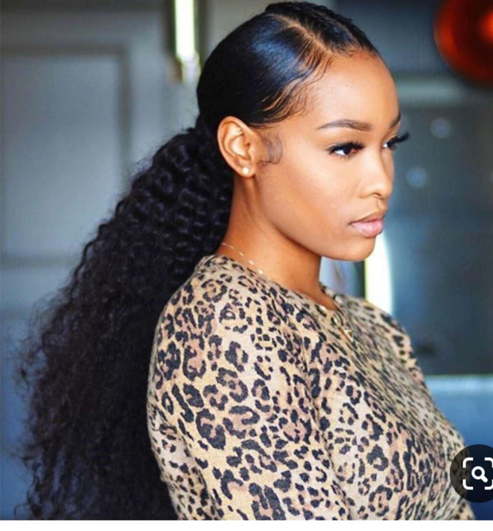 Fashion Ponytail Brazilian Curly Hair Drawstring Ponytail Human Hair Extensions Remy Hair Wrap Around Clip In Pony Tail 120g