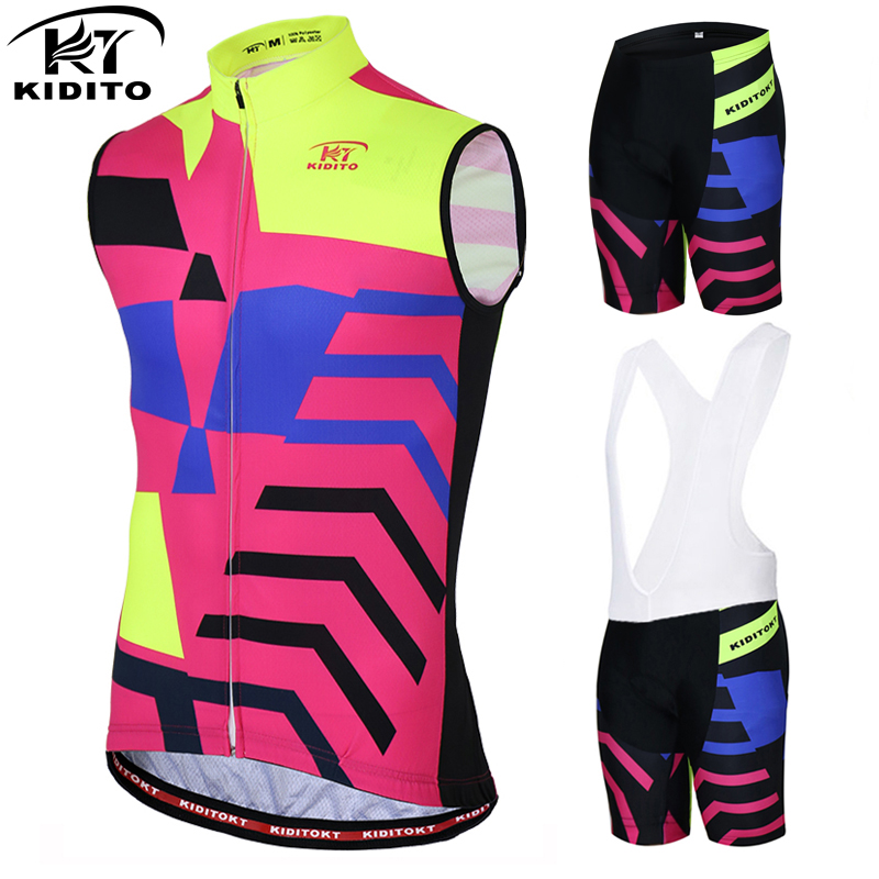KIDITOKT Pro Quick-Dry Sleeveless Cycling Jersey Sets Summer Mountain Bike Clothing Racing Bicycle Cycling Clothes Suit For Men, Jersey and pants
KIDITOKT Pro Quick-Dry Sleeveless Cycling Jersey Sets Summer Mountain Bike Clothing Racing Bicycle Cycling Clothes Suit For Men, Jersey and pants