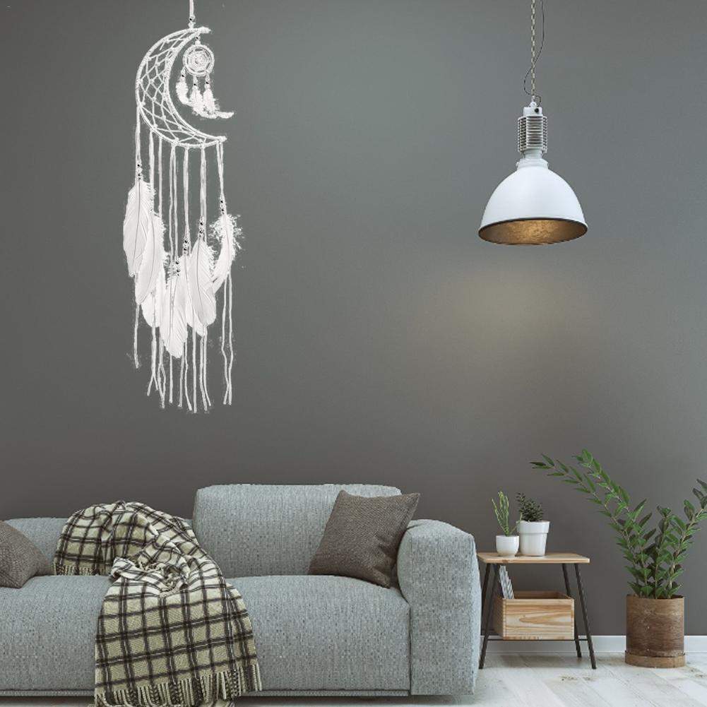 Dream Catcher Moon Mini Handmade Craft Home Hanging Room Decoration Car Ornament Girls Room Decor Dreamcatcher