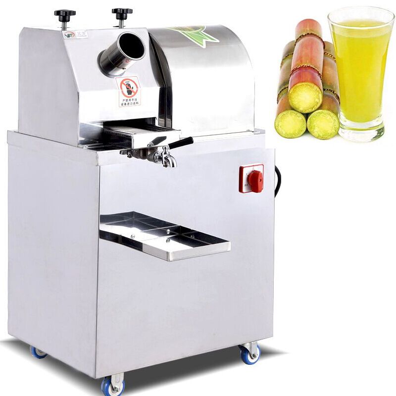 new 220V Vertical automatic electric Sugar cane machine commercial sugar cane juicer machine stainless steel