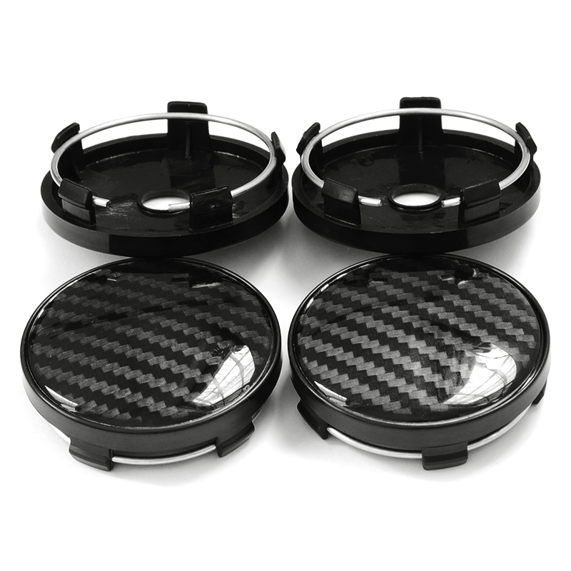 

Car styling 4pcs 60mm with 56mm Aluminum+Resin 3D Carbon Fiber Pattern Logo Car Wheel Center Hub Cap Dust-proof Cover Car Accessories