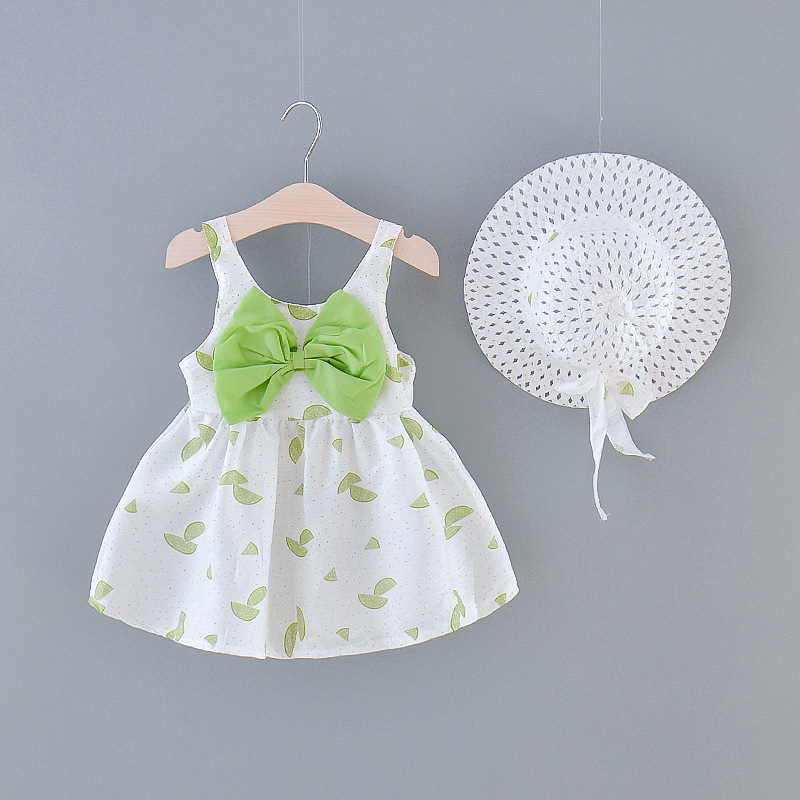 2020 Newborn Baby Summer Dresses Casual Cute Infant Kids Baby Girls Fruit Bow Sleeveless Clothes Princess Party Dress + Sun Hat, Hz00008-gr
2020 Newborn Baby Summer Dresses Casual Cute Infant Kids Baby Girls Fruit Bow Sleeveless Clothes Princess Party Dress + Sun Hat, Hz00008-gr