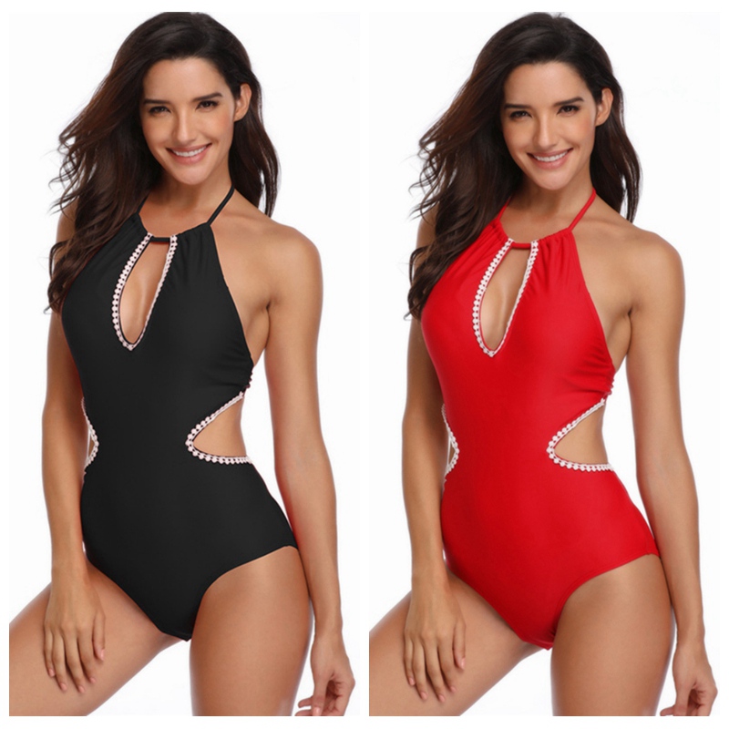 new sexy deep V waist one-piece swimsuit without steel support swimsuit women' red black
new sexy deep V waist one-piece swimsuit without steel support swimsuit women' red black