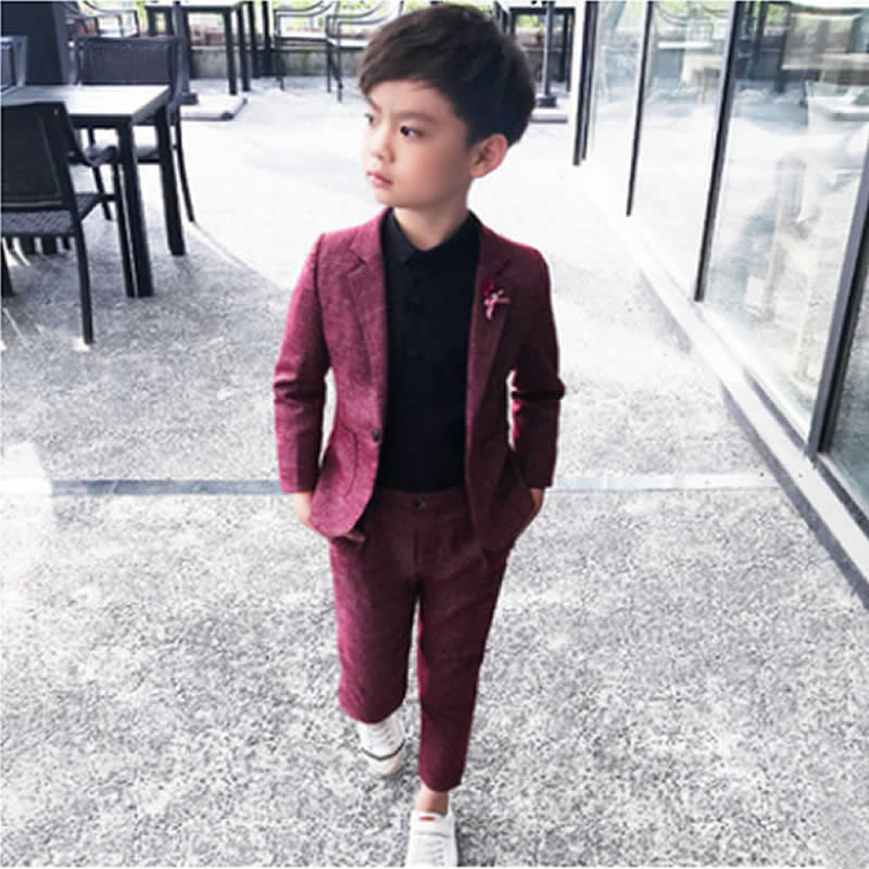Small children suit spring autumn period leisure boy suit two woolly host dress costumes coat pants vest set suit, Red
Small children suit spring autumn period leisure boy suit two woolly host dress costumes coat pants vest set suit, Red