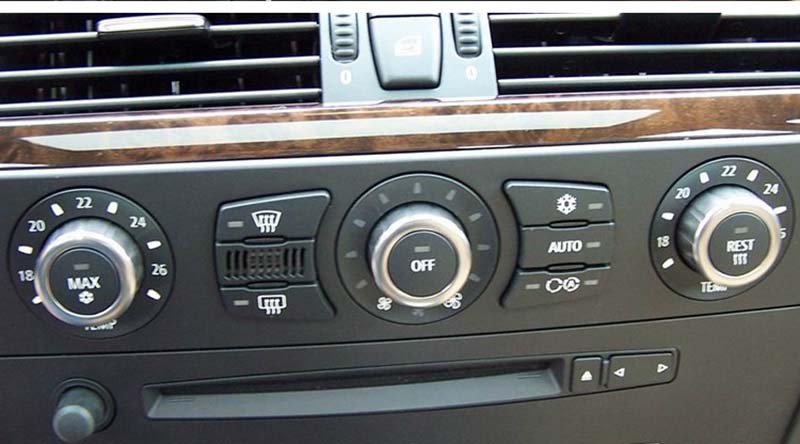 Auto Car A/C Heater Climate Control Switch Air Condition Left Knob Cover for BMW 5 Series E60 2001-2010