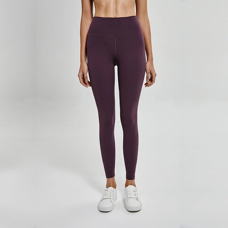 Ladies Leggings Basic Pattern High Waist Full Length Stretchy Ultra Soft 80% Nylon 20% Spandex Compression Fitness Sport Leggings MX200329