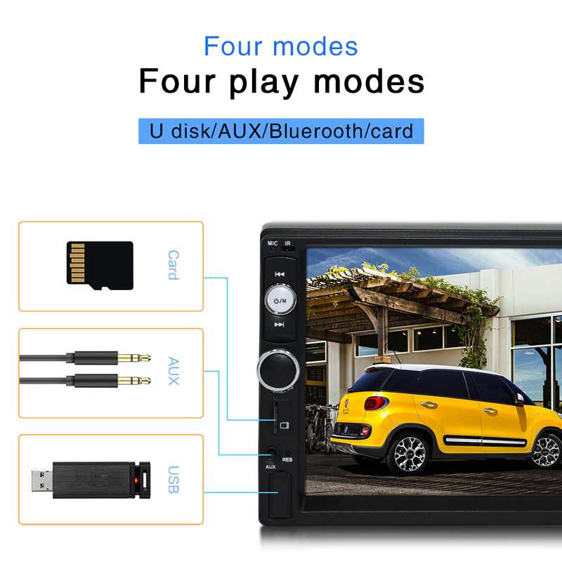 Universal 7 Inch 2din Car DVD Player Android GPS Navigation Support Mirror Link Reversing Camera Wifi Bluetooth RDS MP5 Function