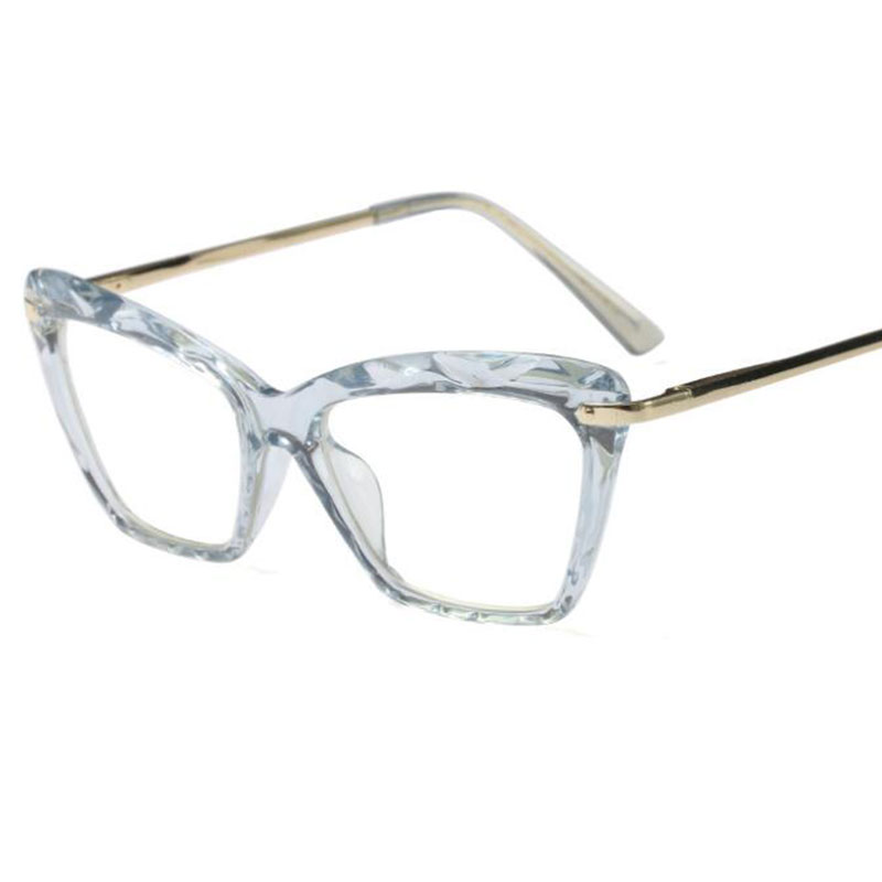 New Cat Eye Transparent Women039s Glasses Spectacles Clear Frame Female Eyeglass Frame Fashion Myopia Nerd Glasses Lens