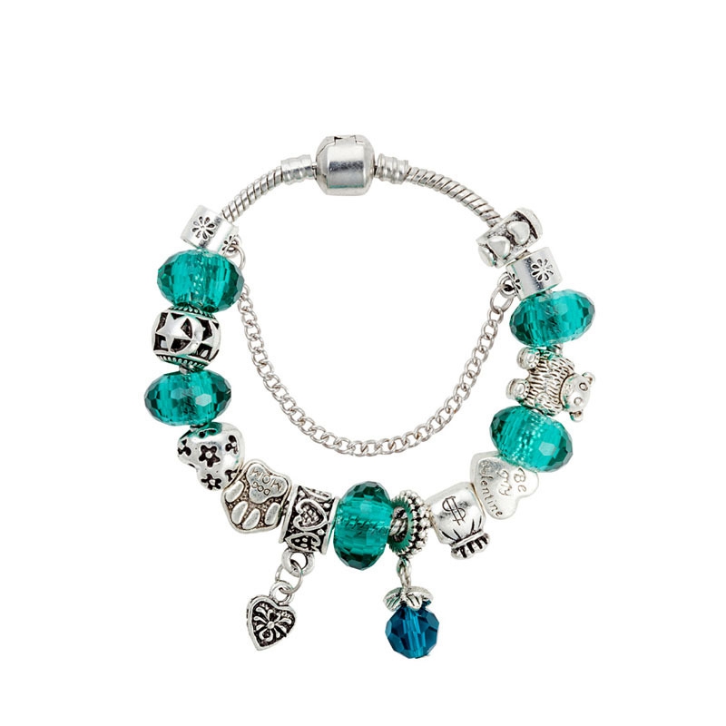Charm Teddy Bear Pendant Bracelet Luxury Designer Silver Plated Original Box Set for Pandora DIY Green Crystal Pendant Beaded Bracelet
Charm Teddy Bear Pendant Bracelet Luxury Designer Silver Plated Original Box Set for Pandora DIY Green Crystal Pendant Beaded Bracelet