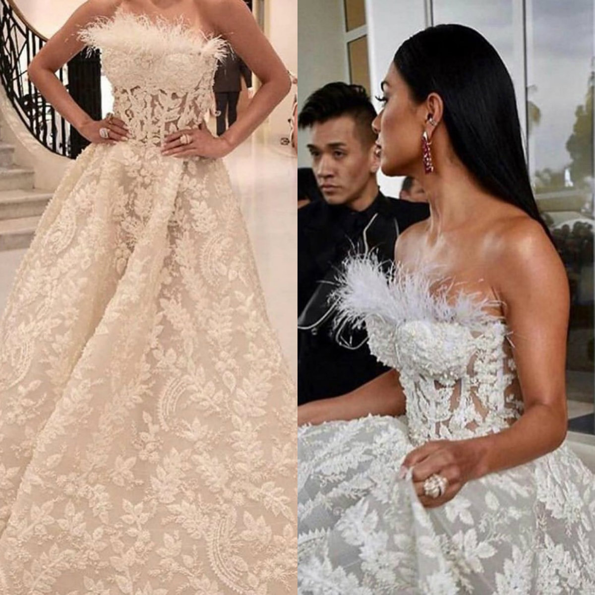 A Line Beach Wedding Dresses Strapless Sleeveless Beads Feathers Appliques Lace Plus Size Wedding Dress Sweep Train Robes De Mariée, Hunter green
A Line Beach Wedding Dresses Strapless Sleeveless Beads Feathers Appliques Lace Plus Size Wedding Dress Sweep Train Robes De Mariée, Hunter green