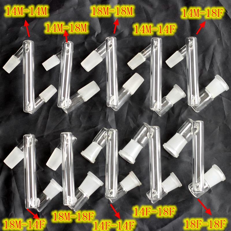 45 Degree Glass Dropdown Drop Down Adapter For Bong Hookahs Water Pipe Smoking 14mm 18mm Male Female Joint Bong
45 Degree Glass Dropdown Drop Down Adapter For Bong Hookahs Water Pipe Smoking 14mm 18mm Male Female Joint Bong