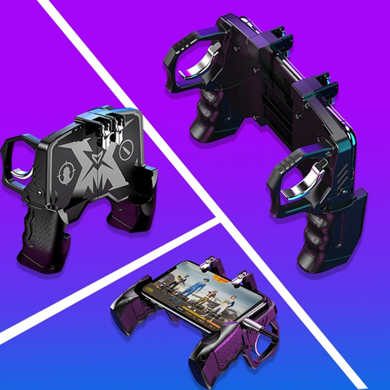 K21 Button Triggers Equipment For PUBG Mobile Joystick Gamepad Mobile Game Controller For IPhone Huawei Xiaomi Cell Phone Gaming